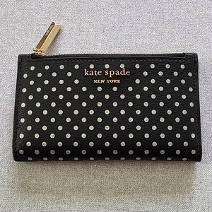 Kate Spade NWT Metallic Dot Wallet